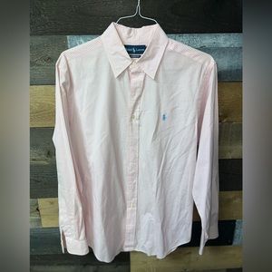 Polo Ralph Lauren Mens custom fit button down. Pink